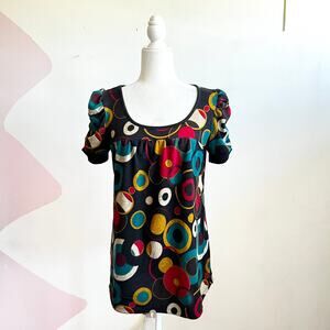 Vintage Polka Dot Babydoll Top Coquette Retro Fairycore Romantic Large